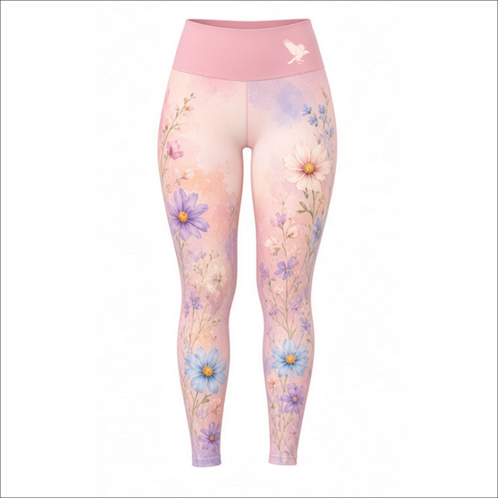 CrowCrew Leggings Peach Floral